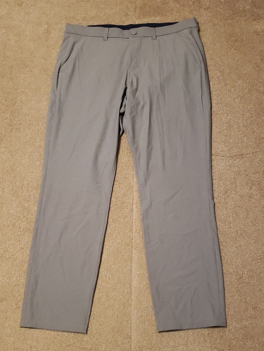 Mizzen+Main Men's Gray Helmsman Slim Pants